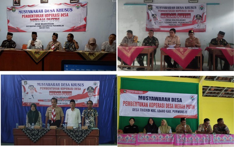 FASILITASI MUSDESSUS PEMBENTUKAN KOPERASI MERAH PUTIH DIGELAR DI EMPAT DESA KECAMATAN LOANO