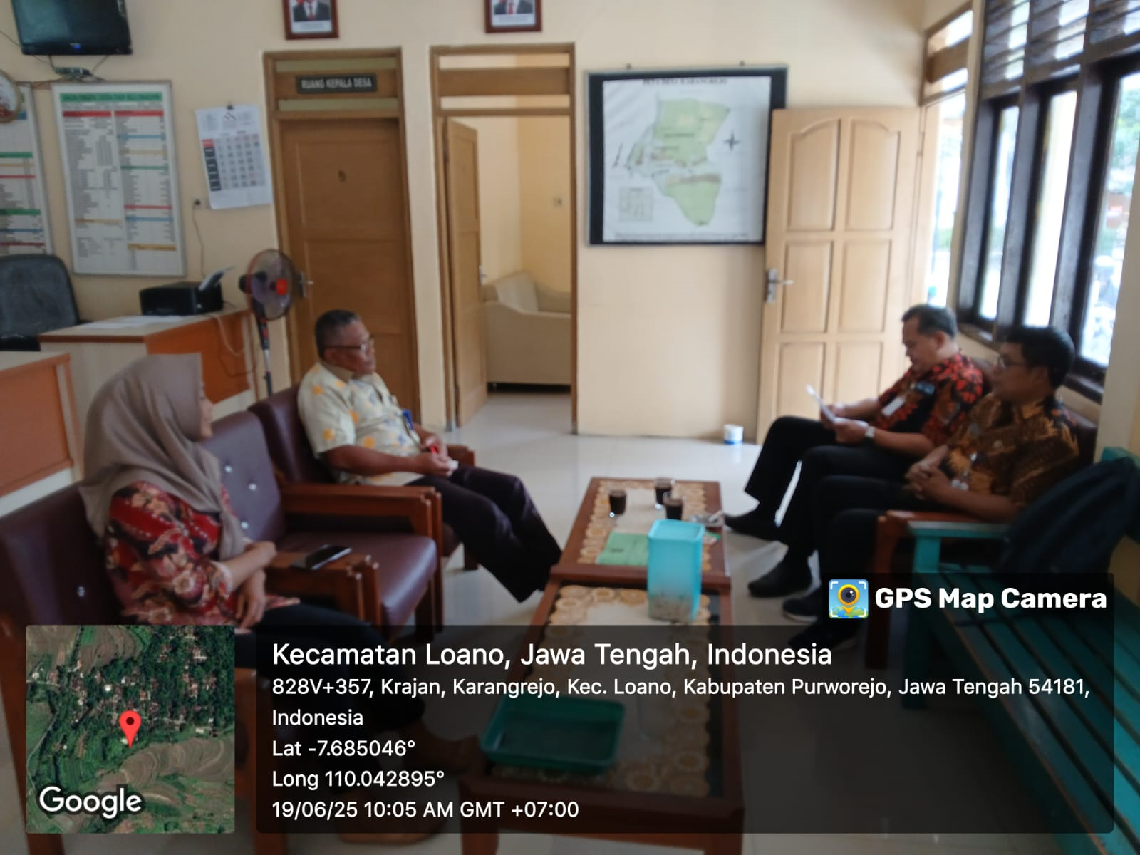 KECAMATAN LOANO LAKUKAN MONITORING PBB-P2 DI TIGA DESA, KARANGREJO CAPAI 74,67%